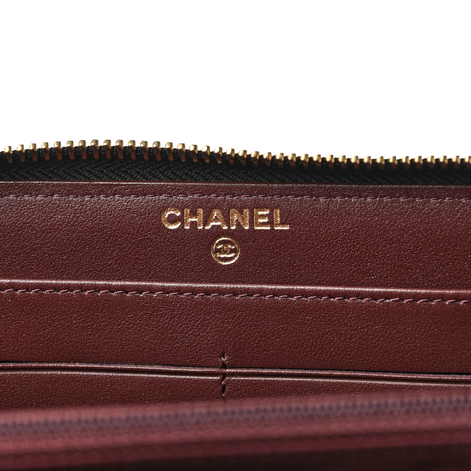 Chanel Caviar Quilted Large Gusset Zip Around Wallet Black 5 of 9