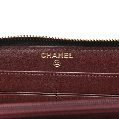 Chanel Caviar Quilted Large Gusset Zip Around Wallet Black 5 of 9