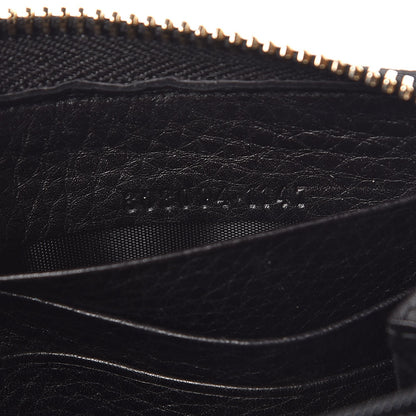 Gucci Pebbled Calfskin Soho Zip Around Wallet Black 7 of 8
