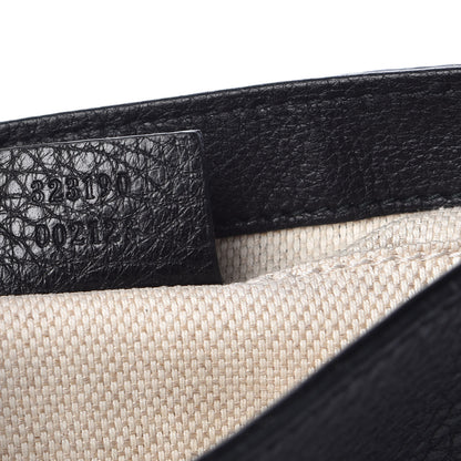 Gucci Pebbled Calfskin Small Soho Flap Crossbody Black 7 of 10