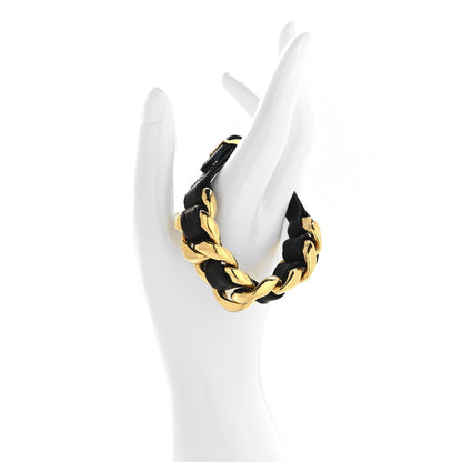 Chanel Lambskin Chain Bracelet Black 2 of 6