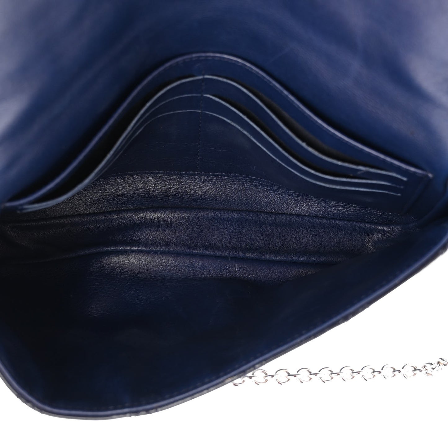 Patent Cannage Miss Dior Promenade Pouch Blue