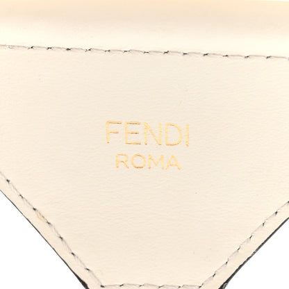 Fendi Cannete Ribbon Poly Vitello Century Logo Adjustable Strap You White Garza Ecru 3 of 6