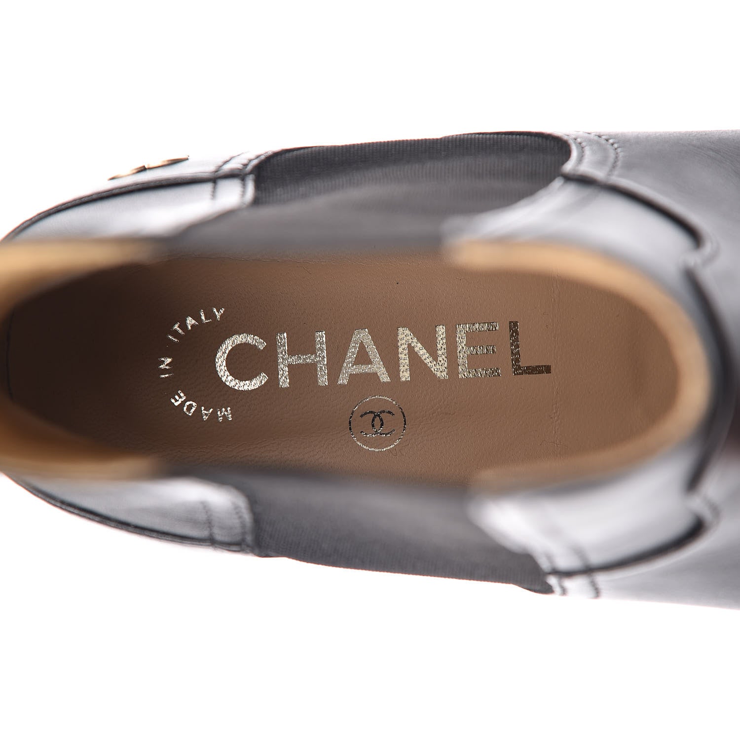Chanel Calfskin Elastic Short Boots 39 Black 7 of 8