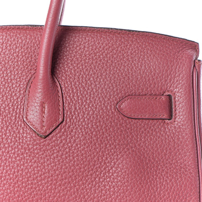 Hermes Taurillon Clemence Birkin 35 Bois de Rose 10 of 30