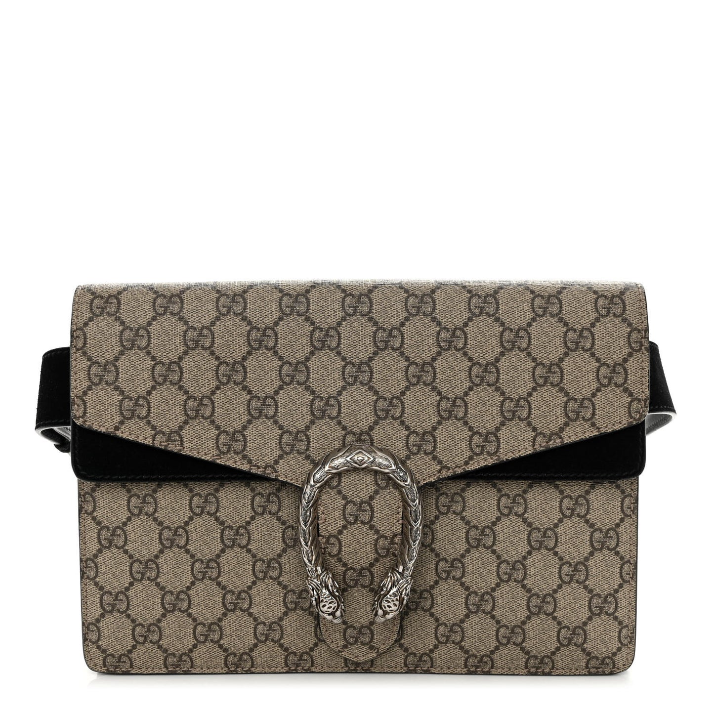 GG Supreme Monogram Dionysus Belt Bag Black