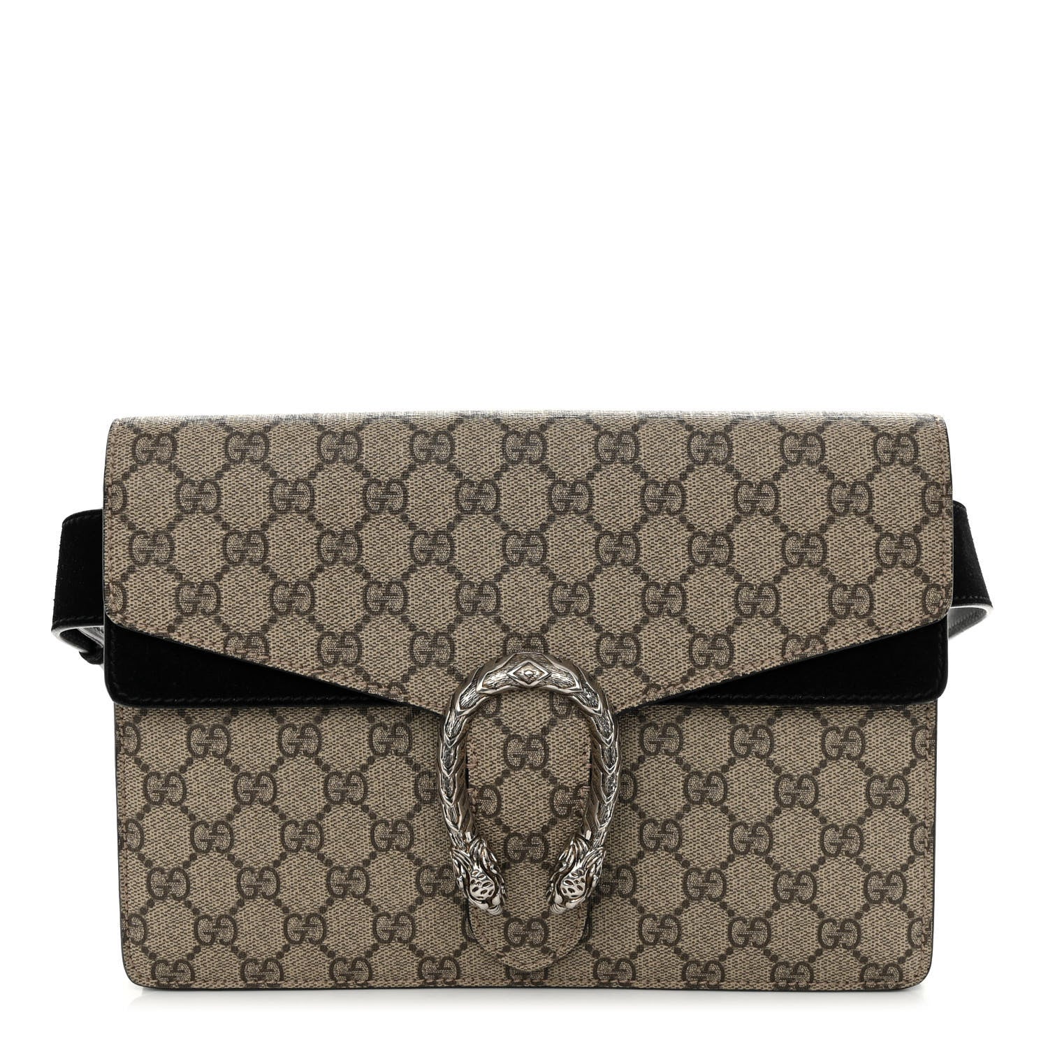 Gucci GG Supreme Monogram Dionysus Belt Bag Black 1 of 9