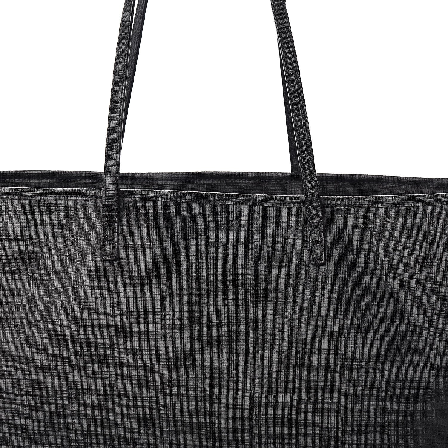 Fendi Zucca Spalmati Large Roll Tote Black 12 of 13