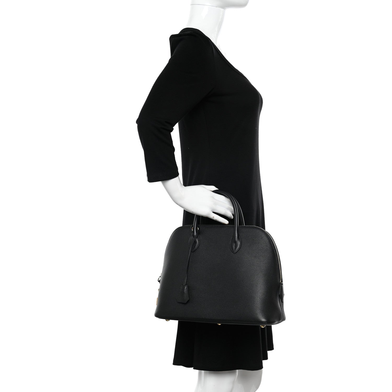 Hermes Taurillon Novillo 1923 Bolide 30 Black 2 of 11