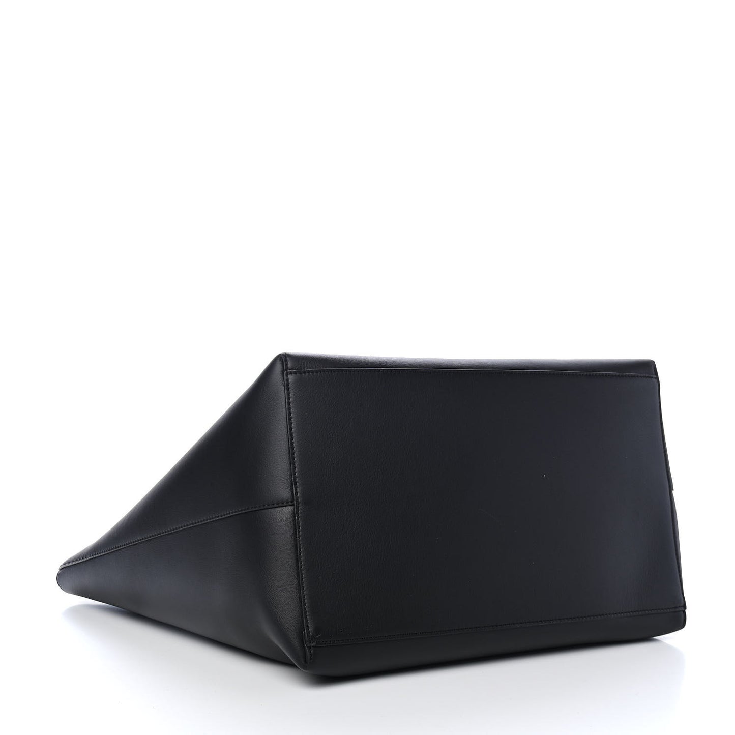 Calfskin Underwear Print Large Double Handle Tote Black