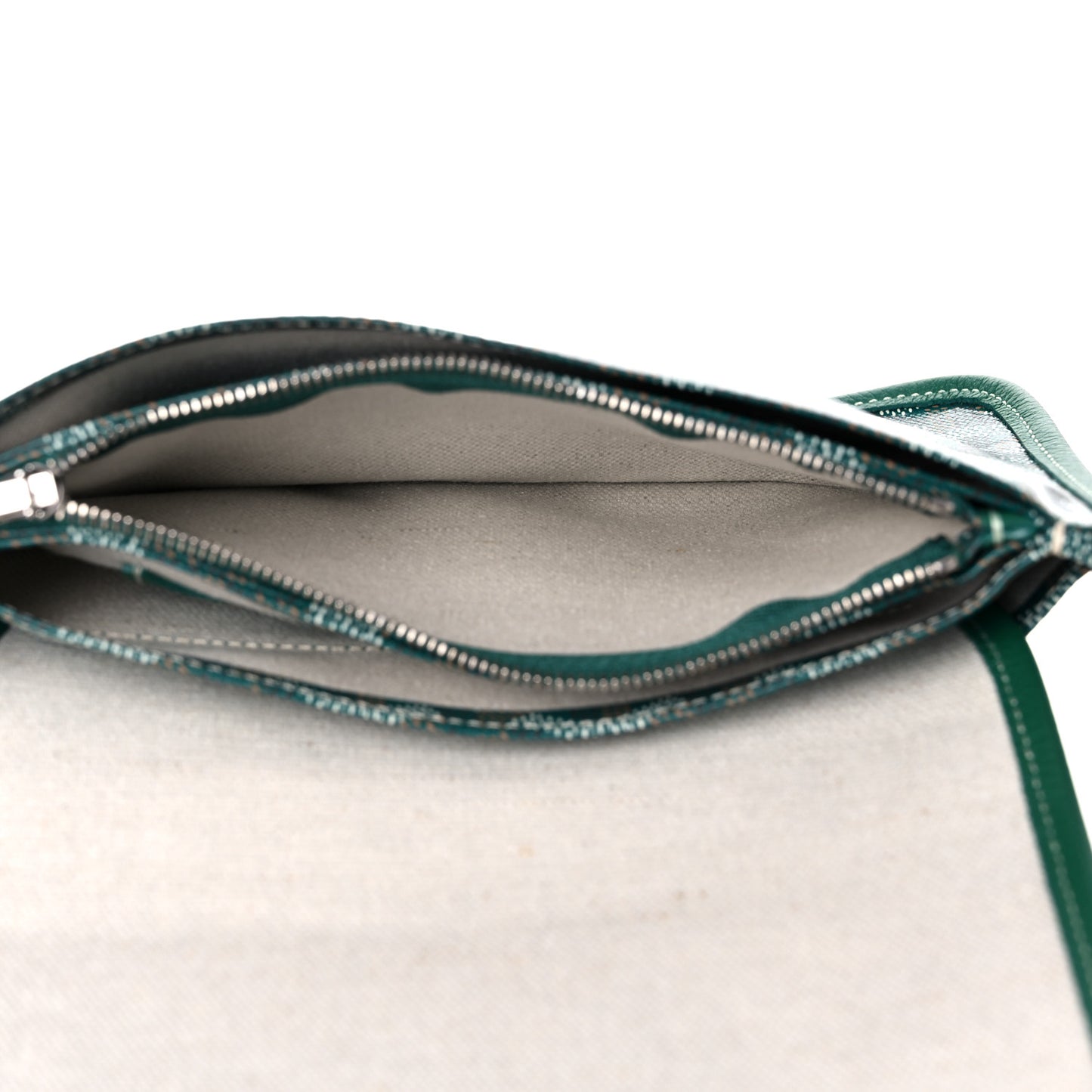 Goyardine Plumet Wallet Clutch Green