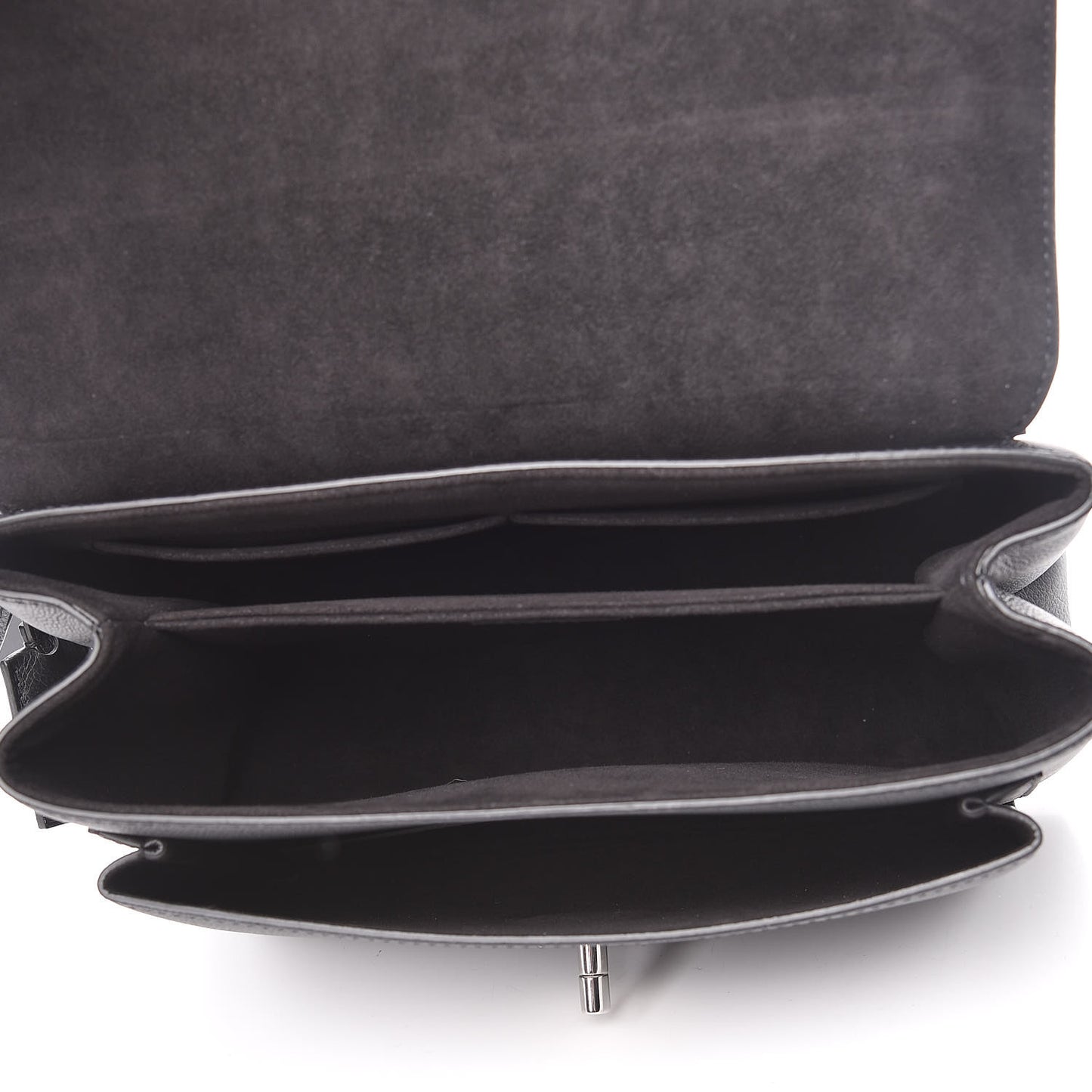 Soft Calfskin My Lockme Top Handle Black