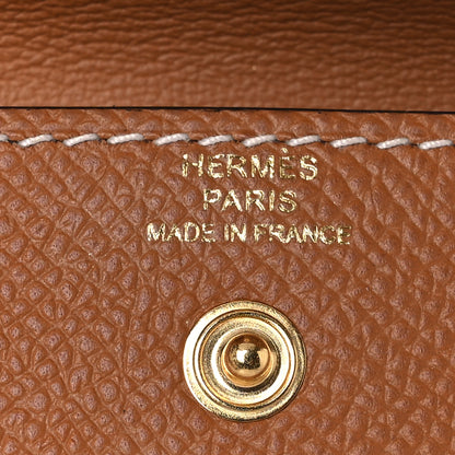 Hermes Epsom Teddy Kelly Pocket Belt Gold Ecru 4 of 8