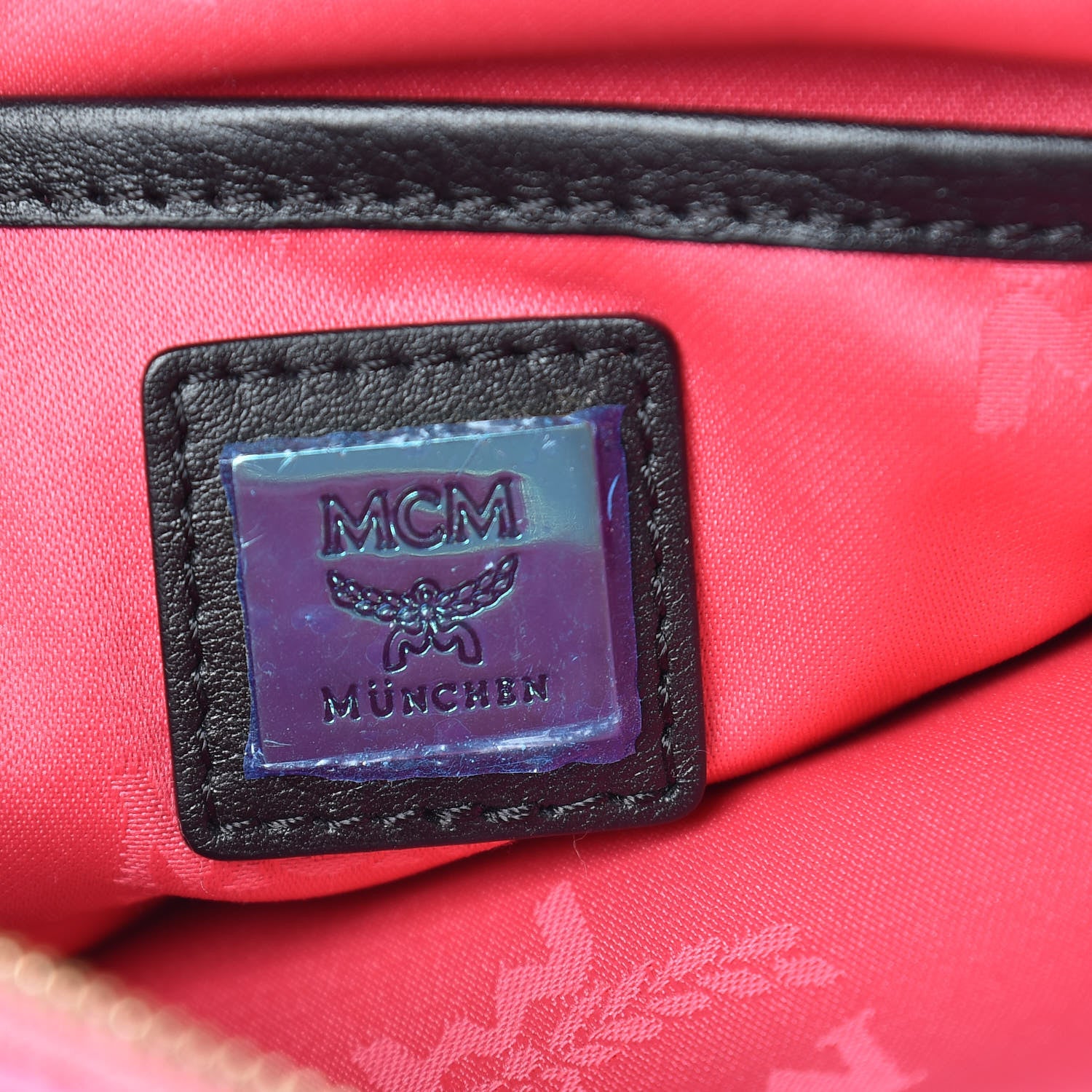 MCM Visetos Mini Camera Crossbody Bag Pink 7 of 9