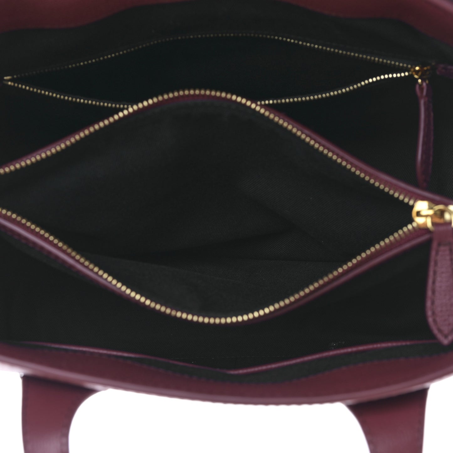 Grainy Calfskin House Check Small Banner Tote Crimson