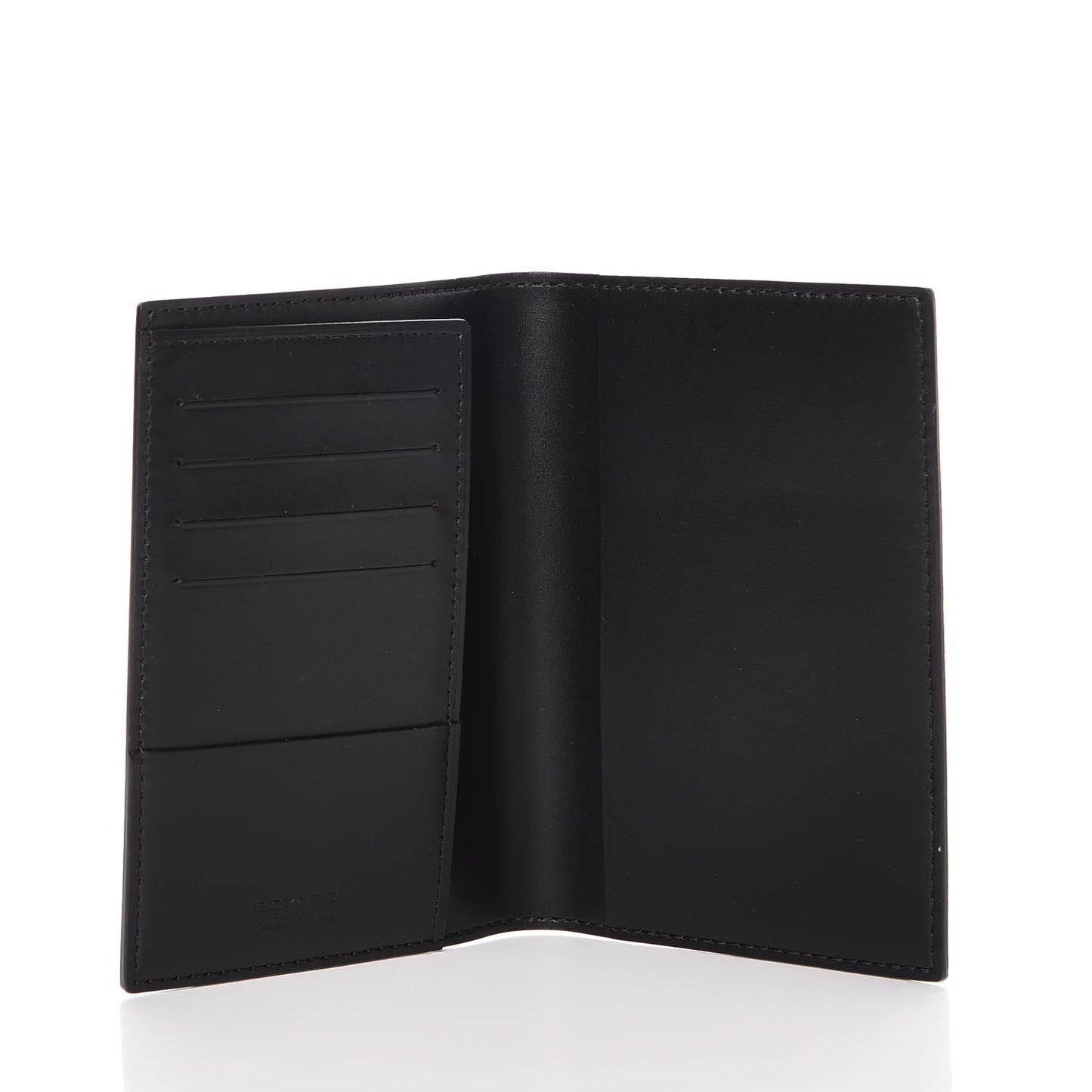 Chevron Passport Wallet Black