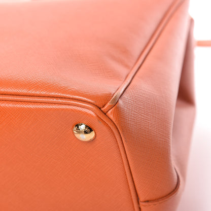 Prada Saffiano Medium Galleria Double Zip Tote Papaya 19 of 23