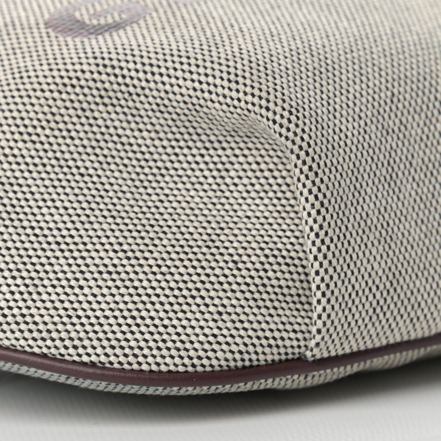 Canvas Logo Bond Belt Bag Aubergine