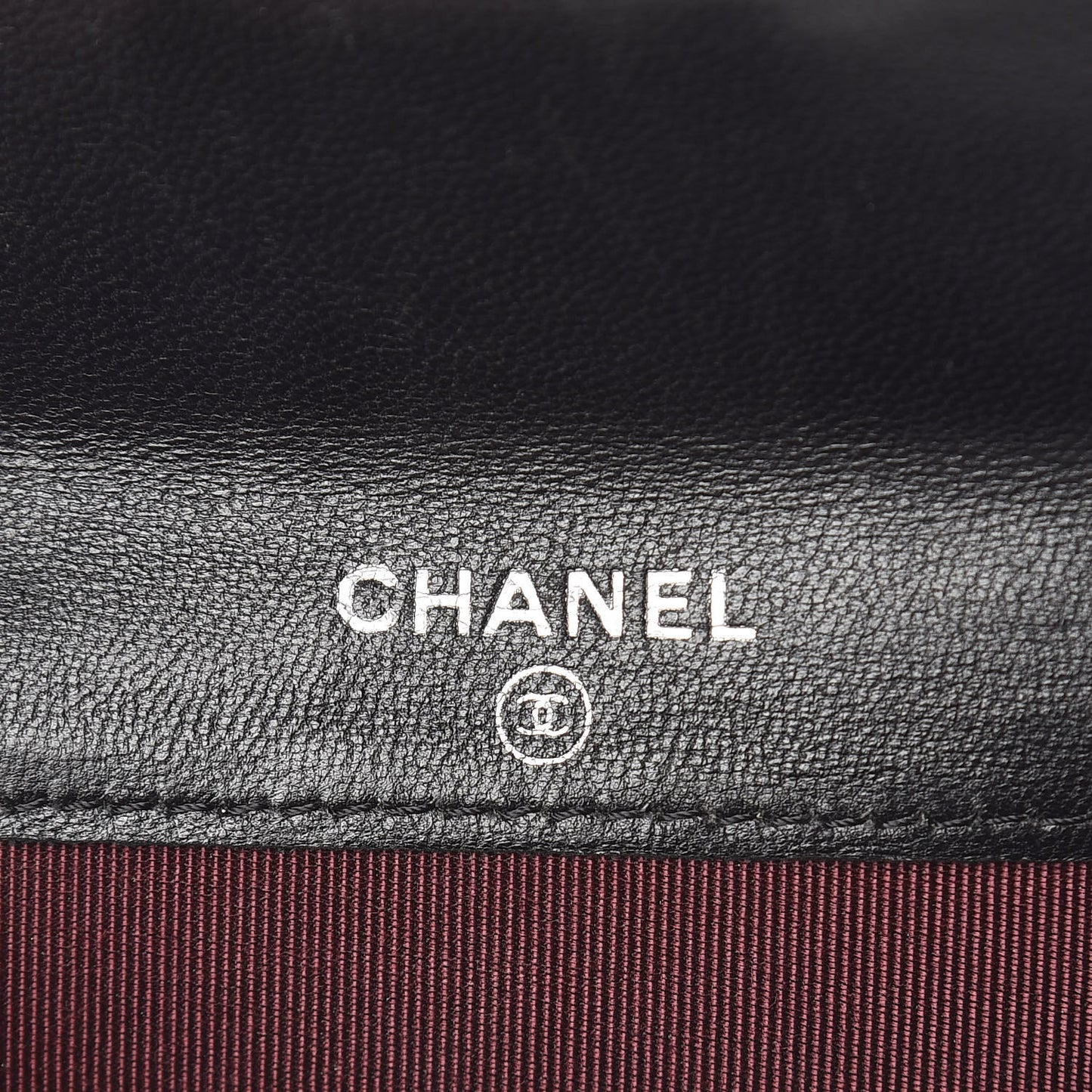 Lambskin Quilted Flap Card Holder Wallet Black