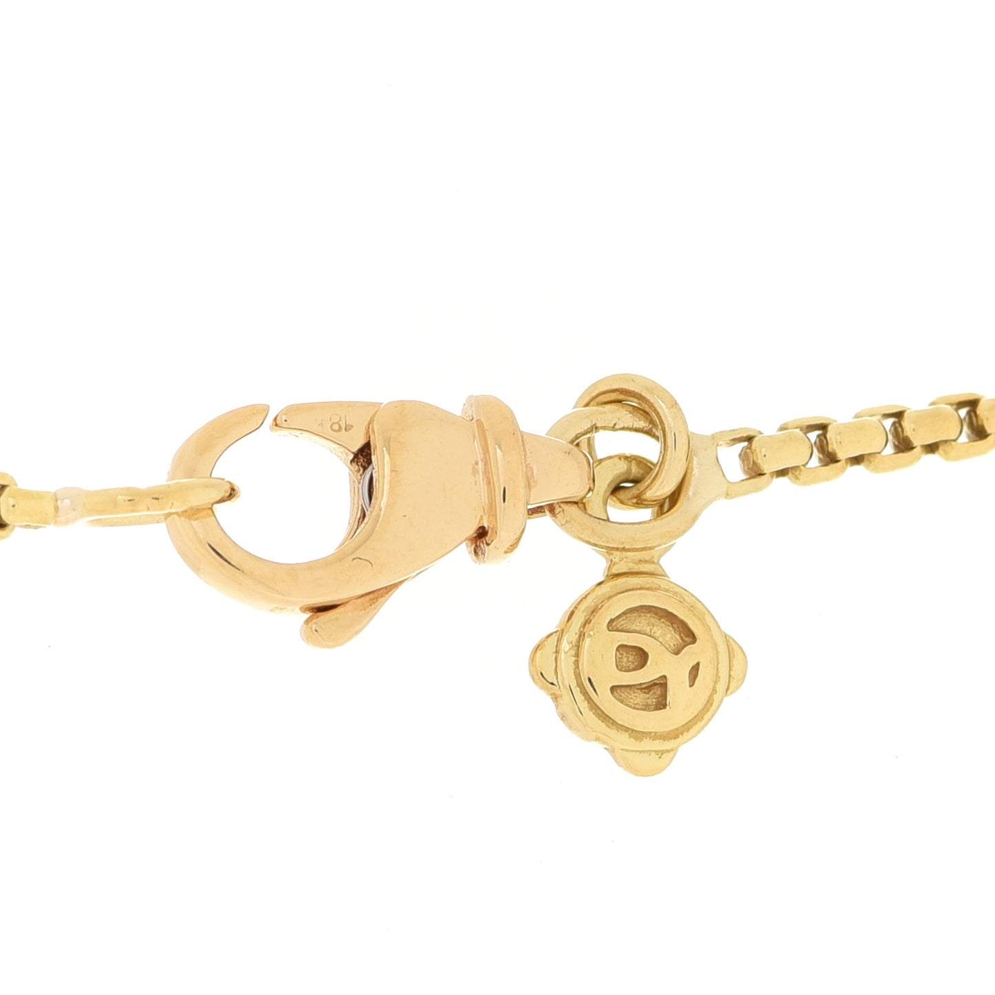 18K Yellow Gold Diamond Citrine Cushion on Point Pendant Necklace