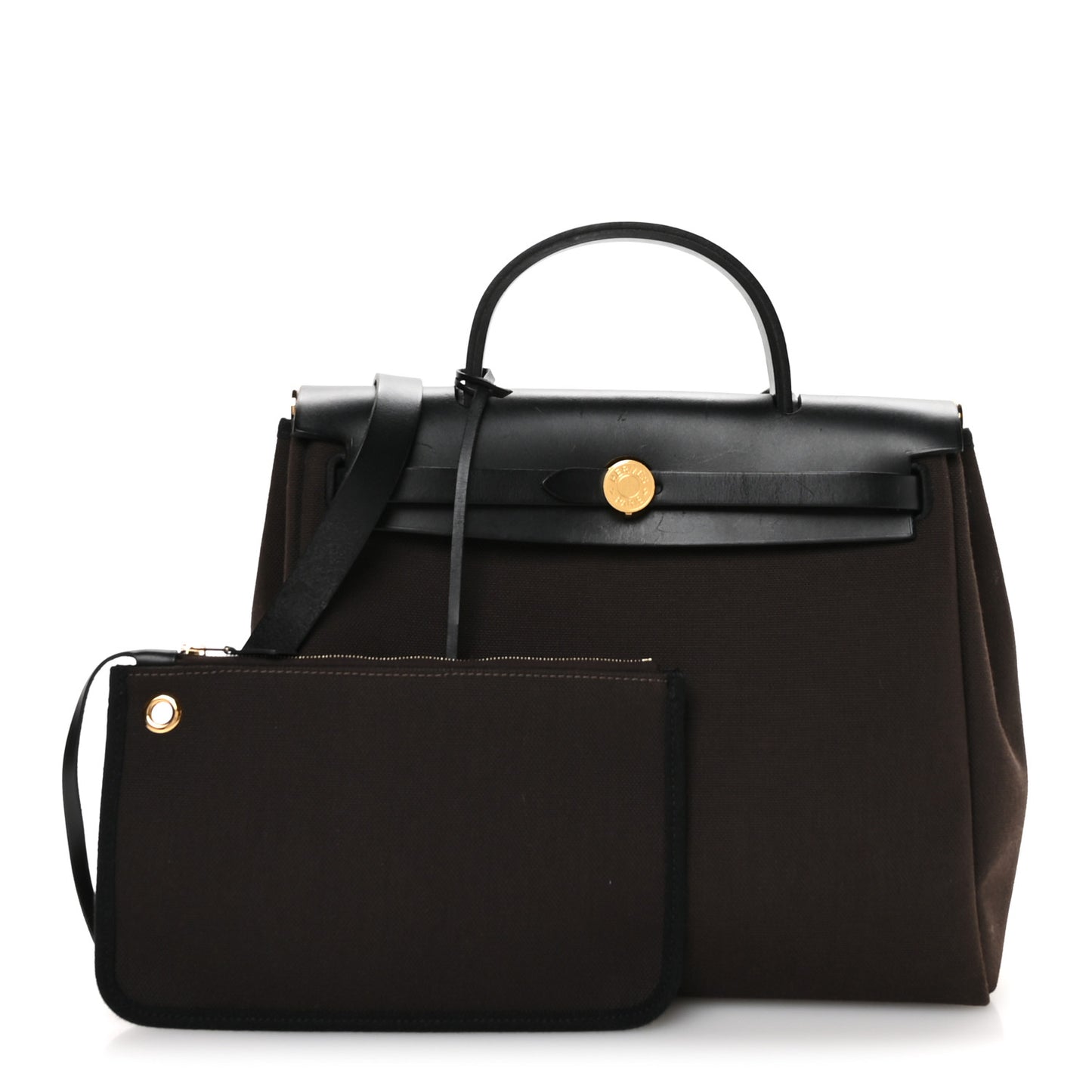 Military Toile Vache Hunter Herbag Zip Retourne 31 PM Black Ebene