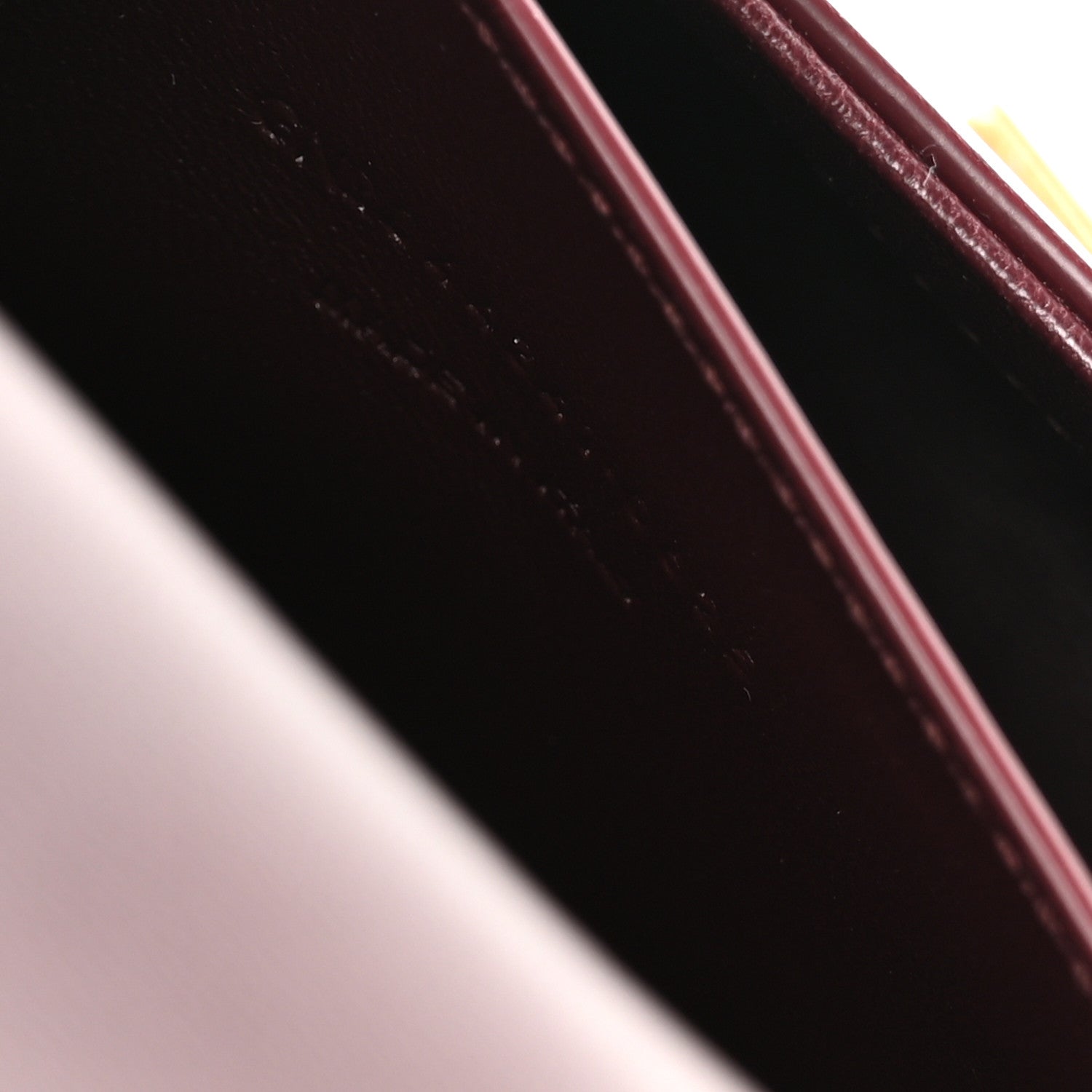 Saint Laurent Box Calfskin Mini Voltaire Top Handle Bag Cabernet 7 of 10