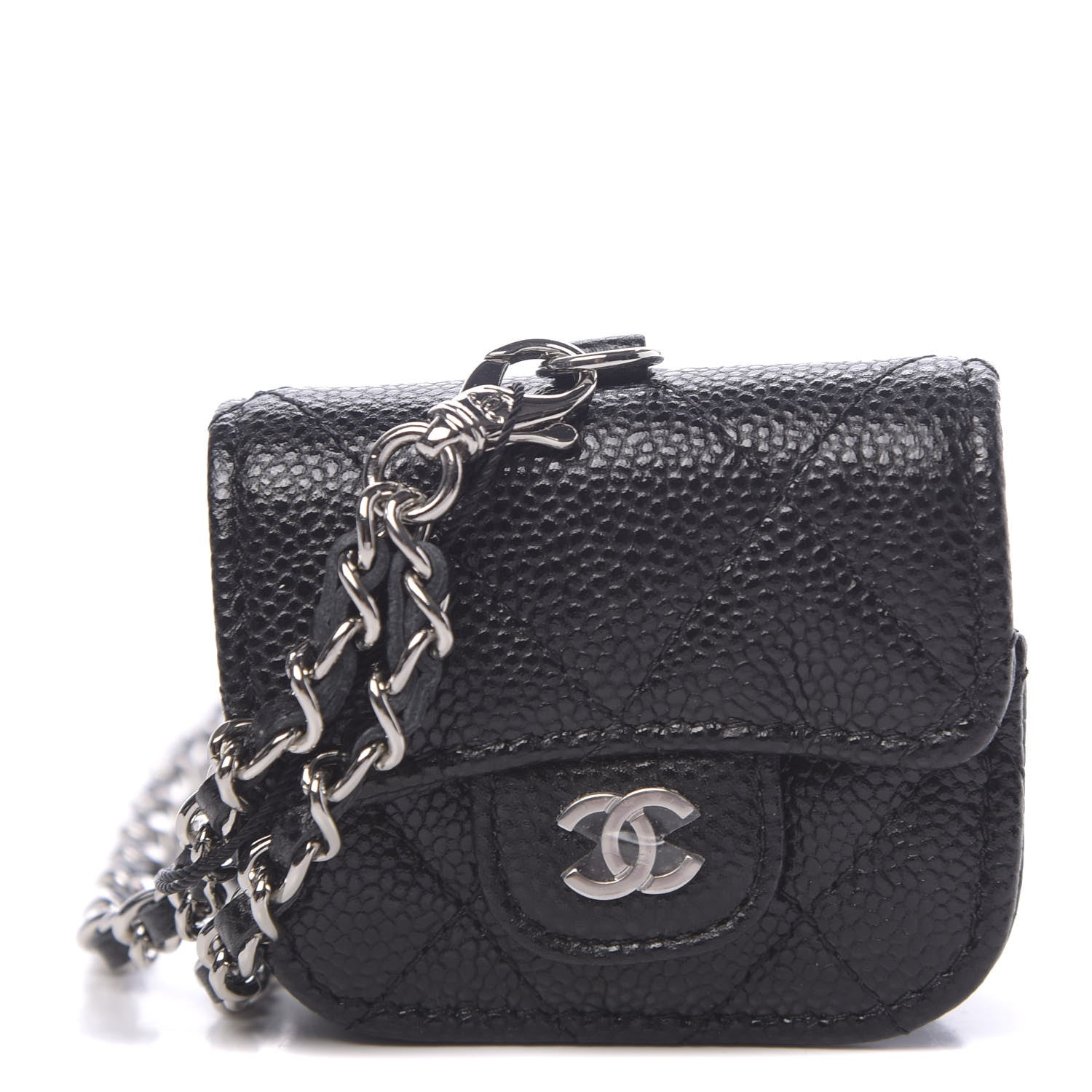 Chanel Caviar Quilted Airpods Pro Case Black 1 of 10