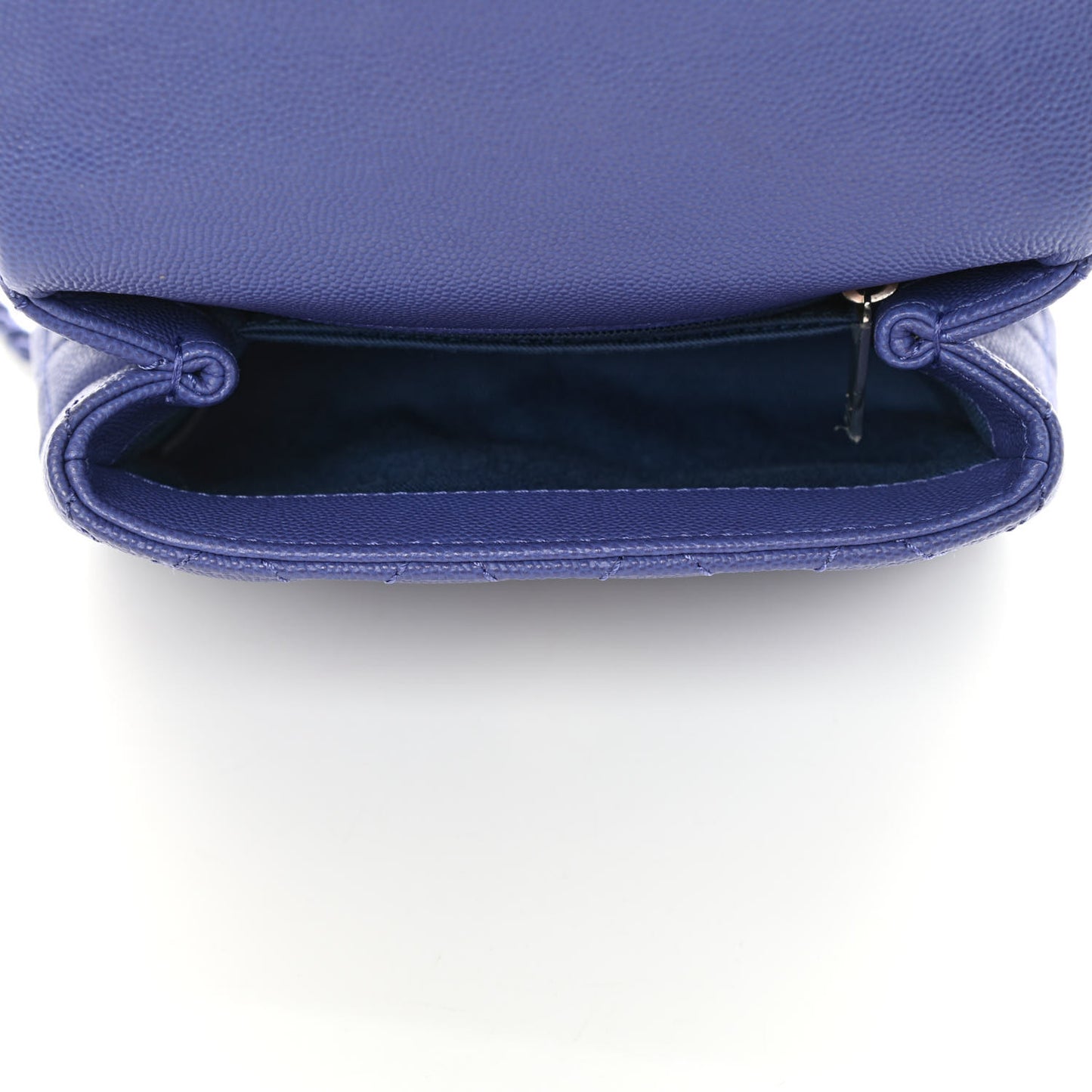 Caviar Quilted Incognito Extra Mini Coco Handle Flap Blue