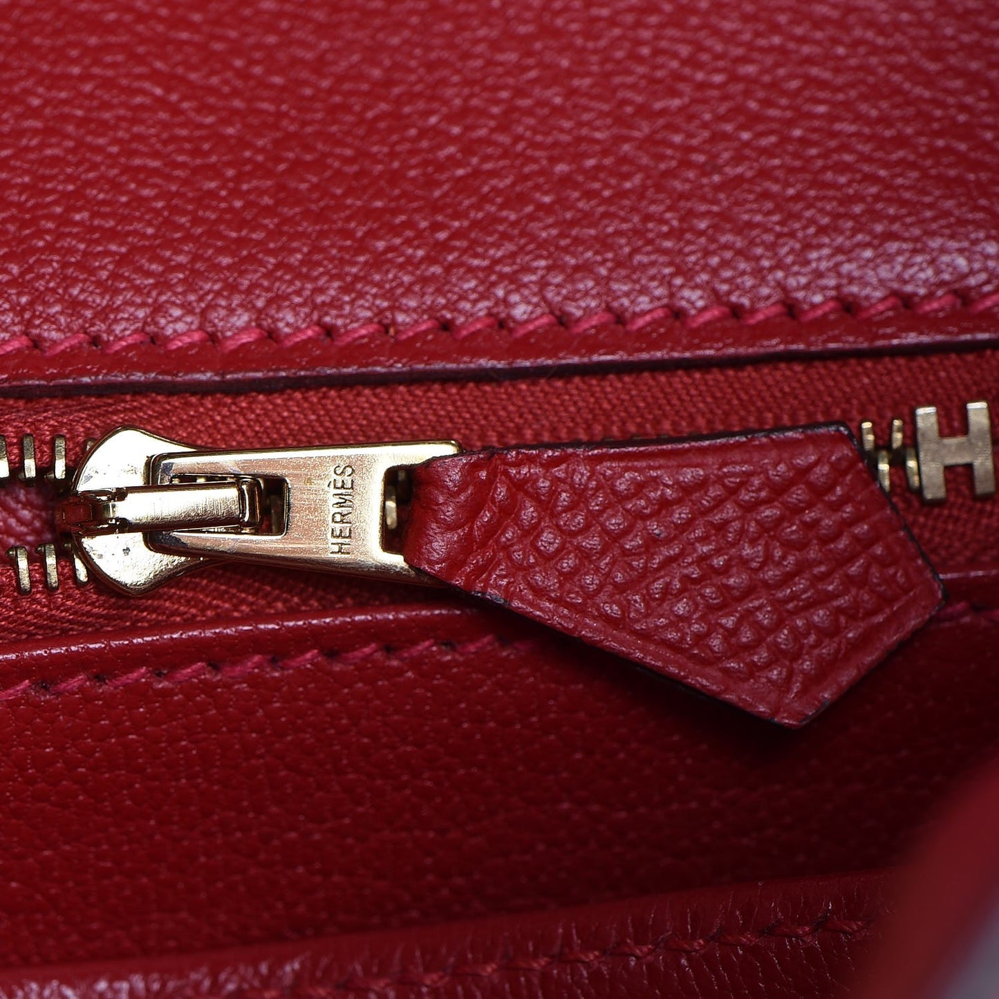 Epsom Birkin 35 Rouge Casaque