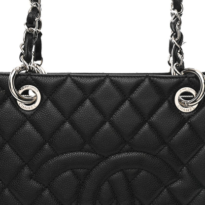 Chanel Caviar Quilted Grand Shopping Tote GST Black 9 of 14