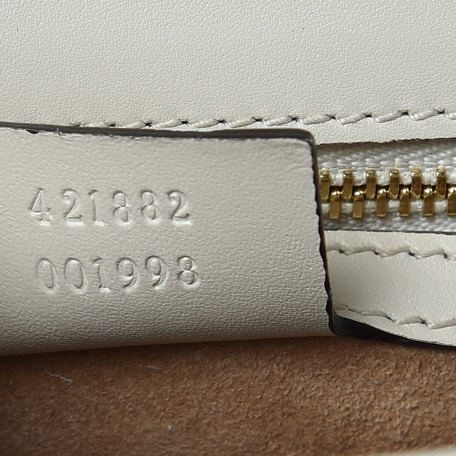 Gucci Calfskin Small Sylvie Shoulder Bag Off White 7 of 9