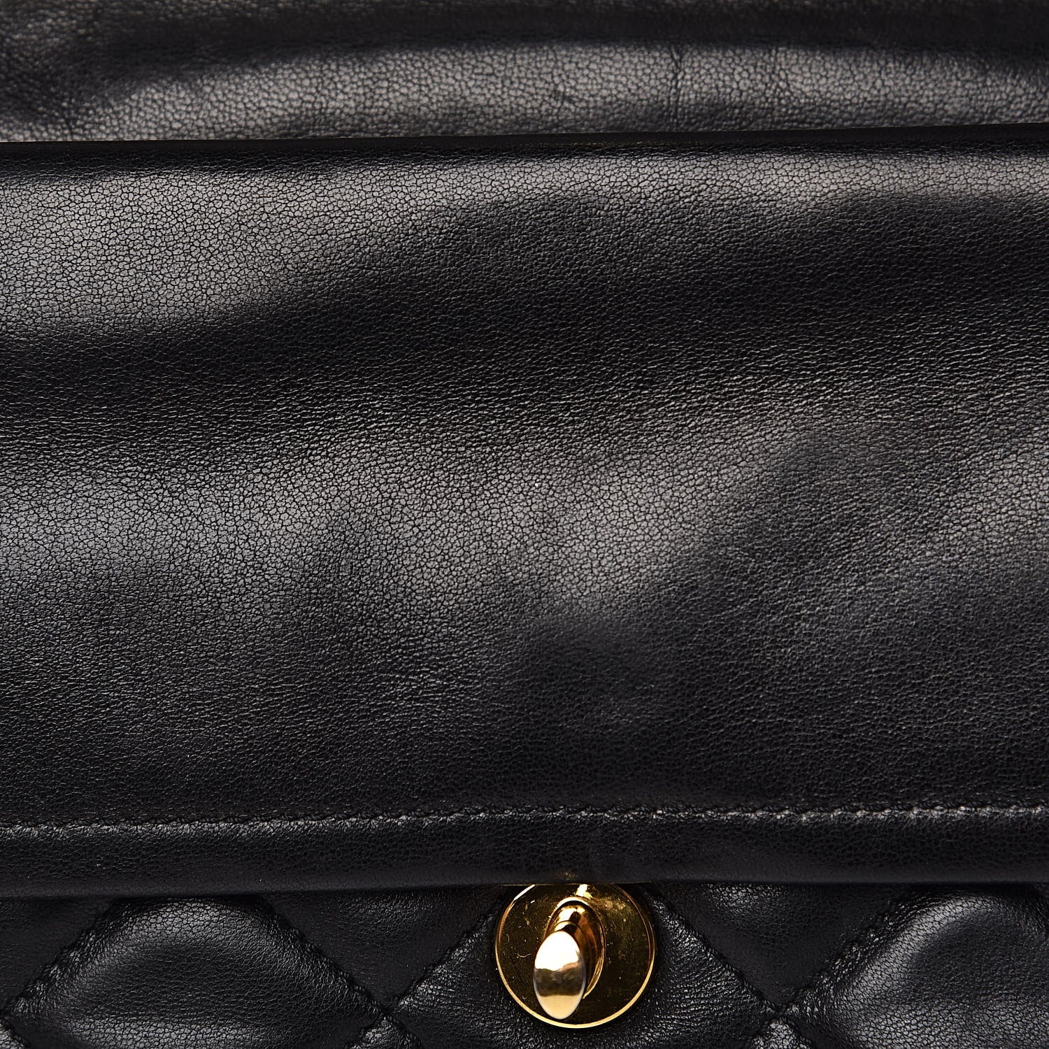Chanel Lambskin Quilted Medium Double Flap Black 15 of 17