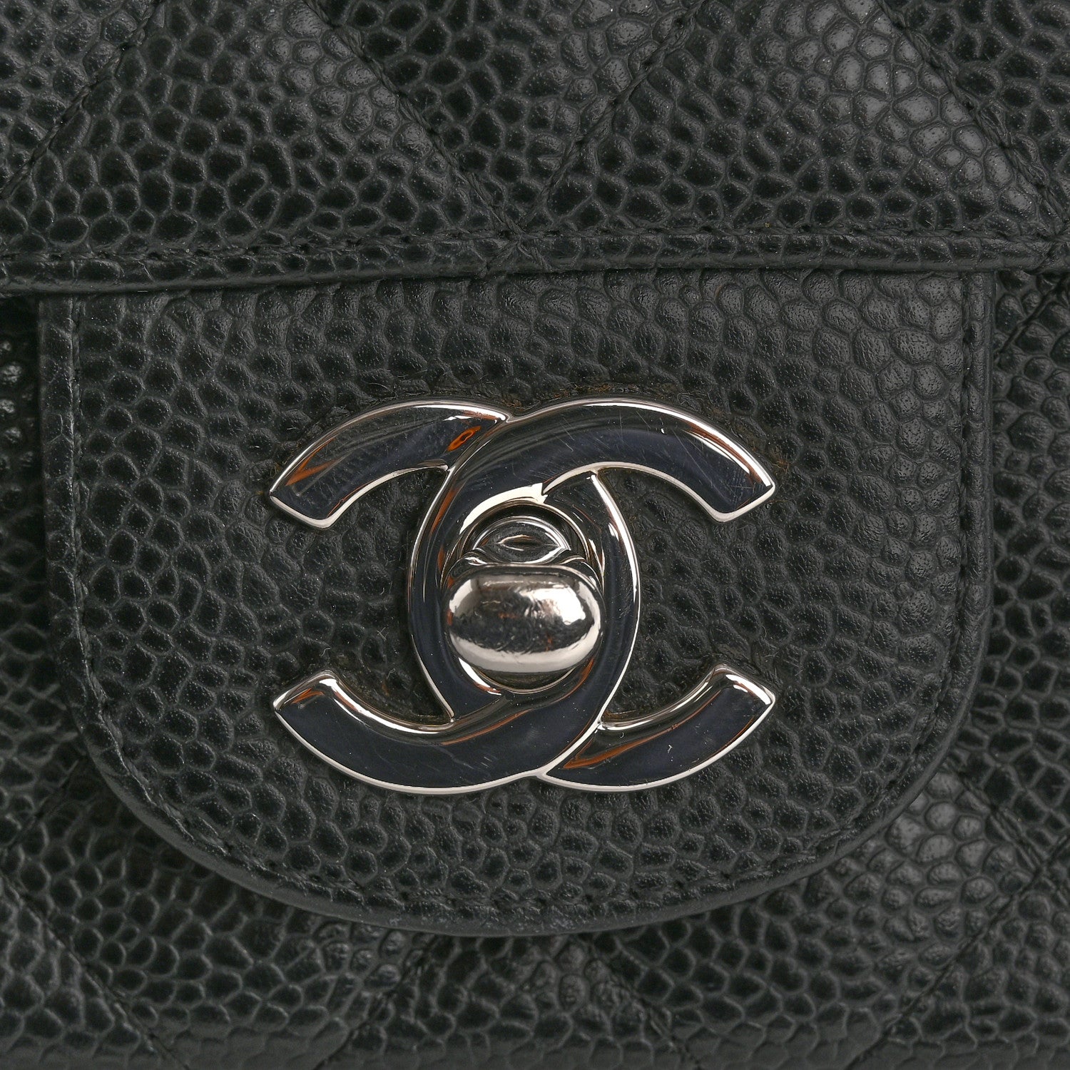 Chanel Caviar Quilted Mini Square Flap Black 10 of 10