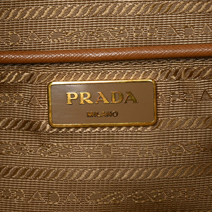 Prada Saffiano Medium Galleria Double Zip Tote Caramel 5 of 8
