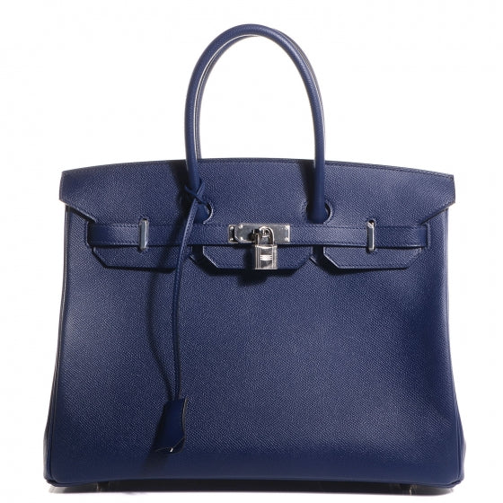 Hermes Epsom Birkin 35 Bleu Saphir 1 of 28