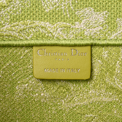 Christian Dior Canvas Embroidered Dioriviera Toile De Jouy Book Tote D-Lite Green 5 of 9
