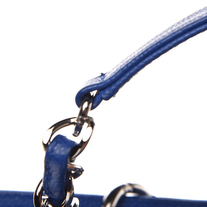Chanel Caviar Quilted Grand Shopping Tote GST Blue 8 of 10