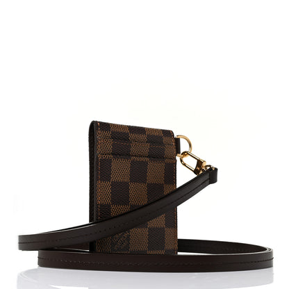 Louis Vuitton Damier Ebene Porte Carte ID Bandouliere 3 of 8