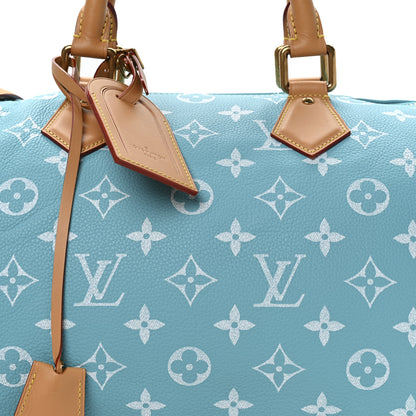 Louis Vuitton Calfskin Monogram Speedy P9 Bandouliere 40 Turquoise 8 of 12