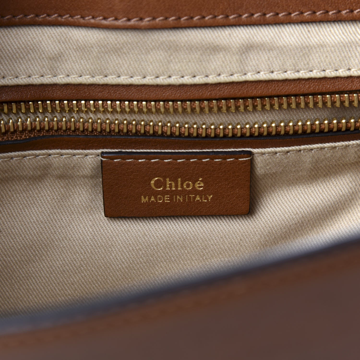 Chloe Suede Calfskin Medium Faye Backpack Tan 5 of 8