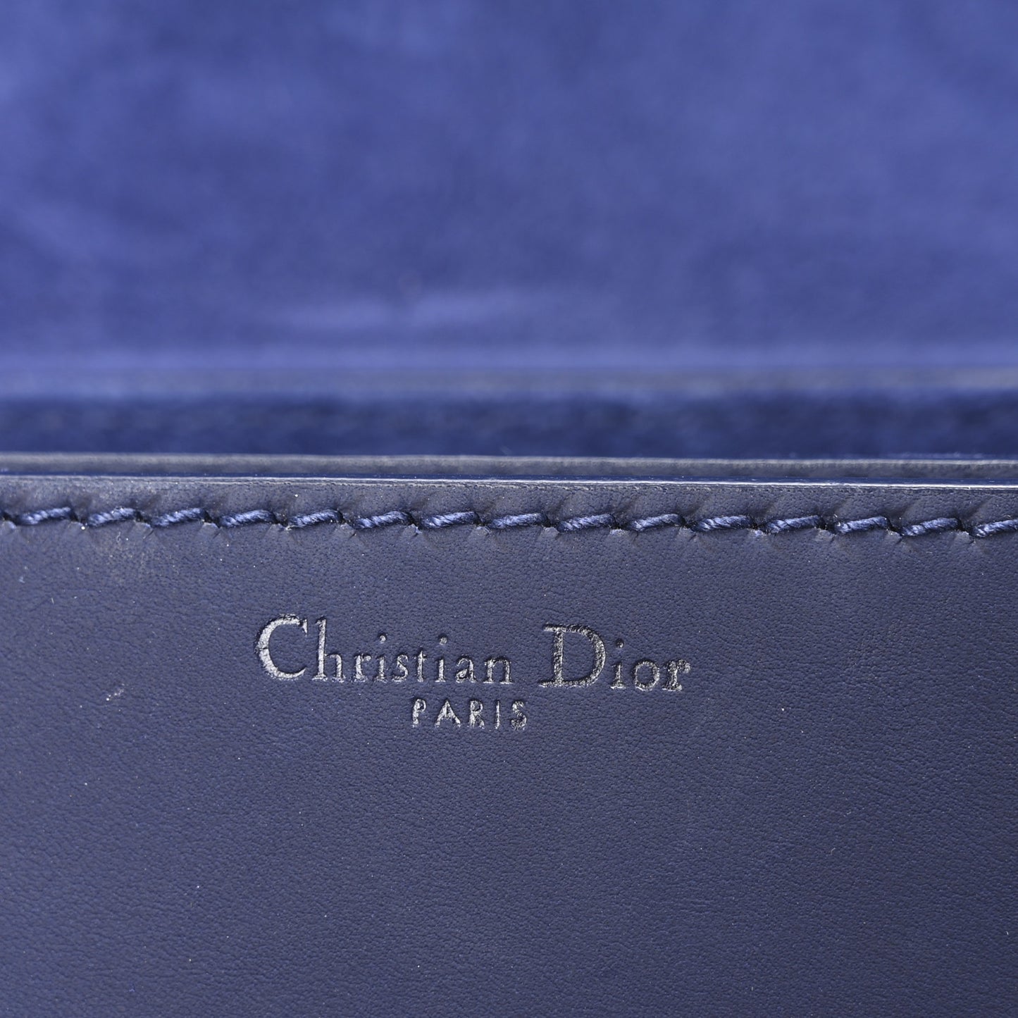 Smooth Calfskin Dio(r)evolution Flap Bag Dark Blue