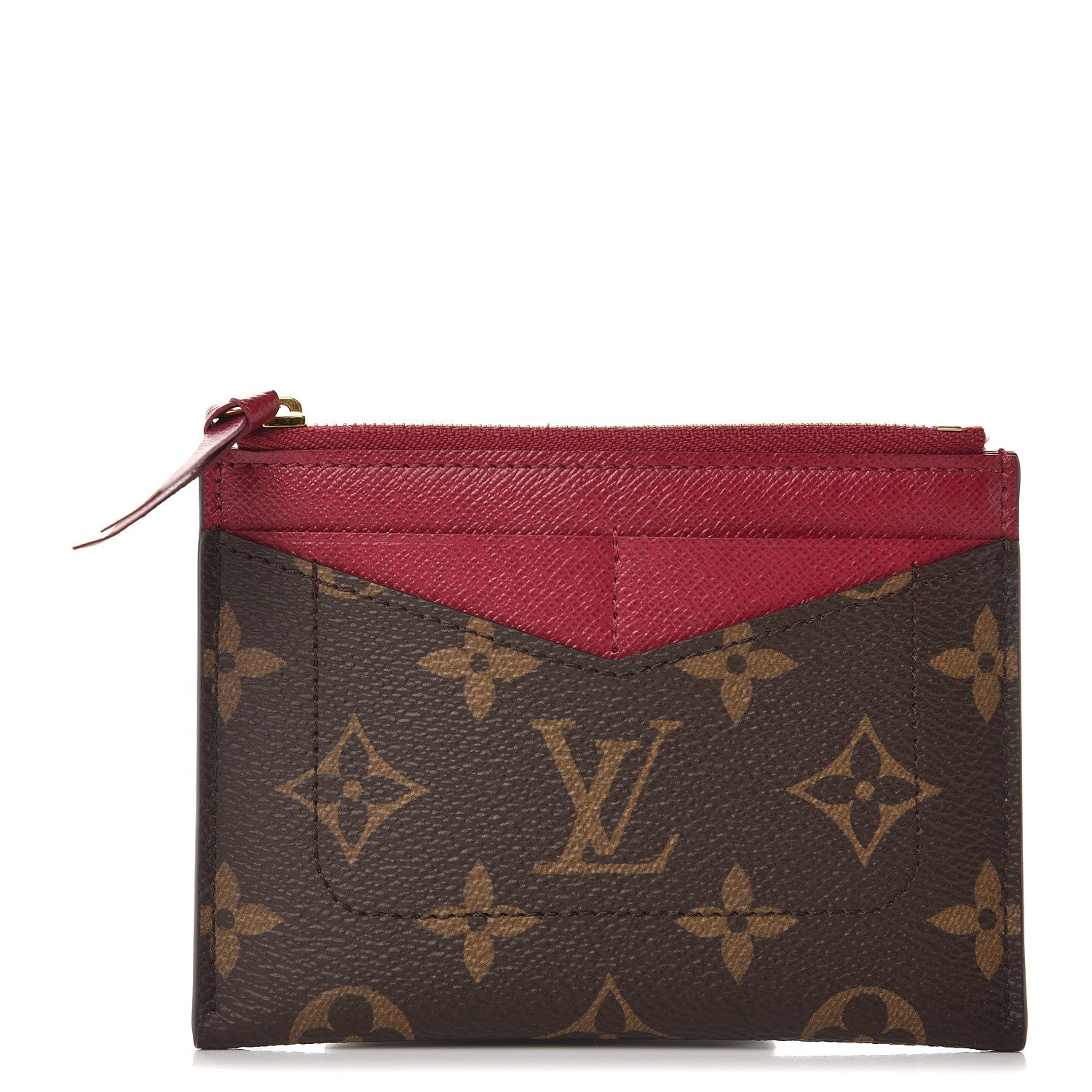 Louis Vuitton Monogram Zipped Card Holder Fuchsia 1 of 8