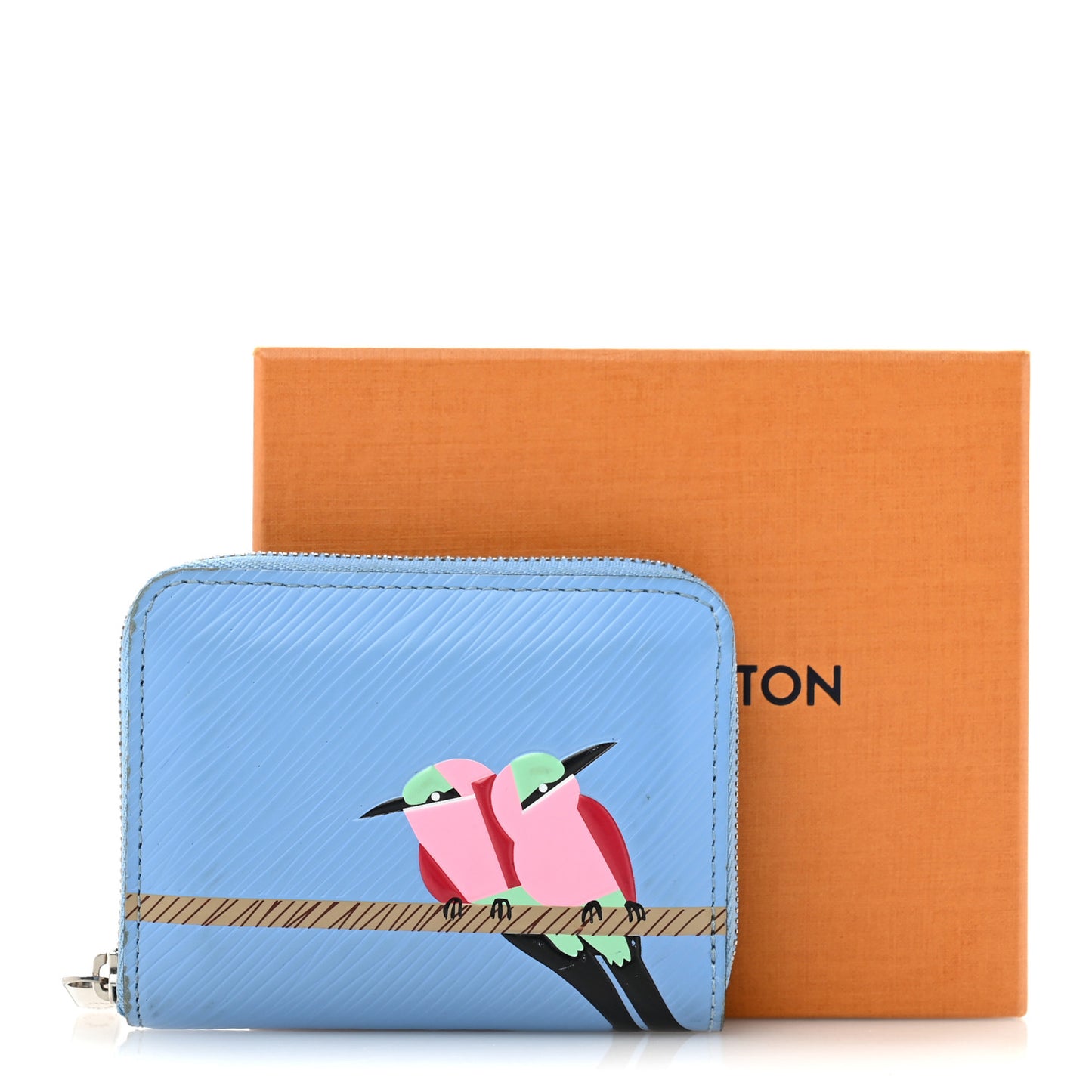 Epi Early Bird Zippy Coin Purse Bleuet