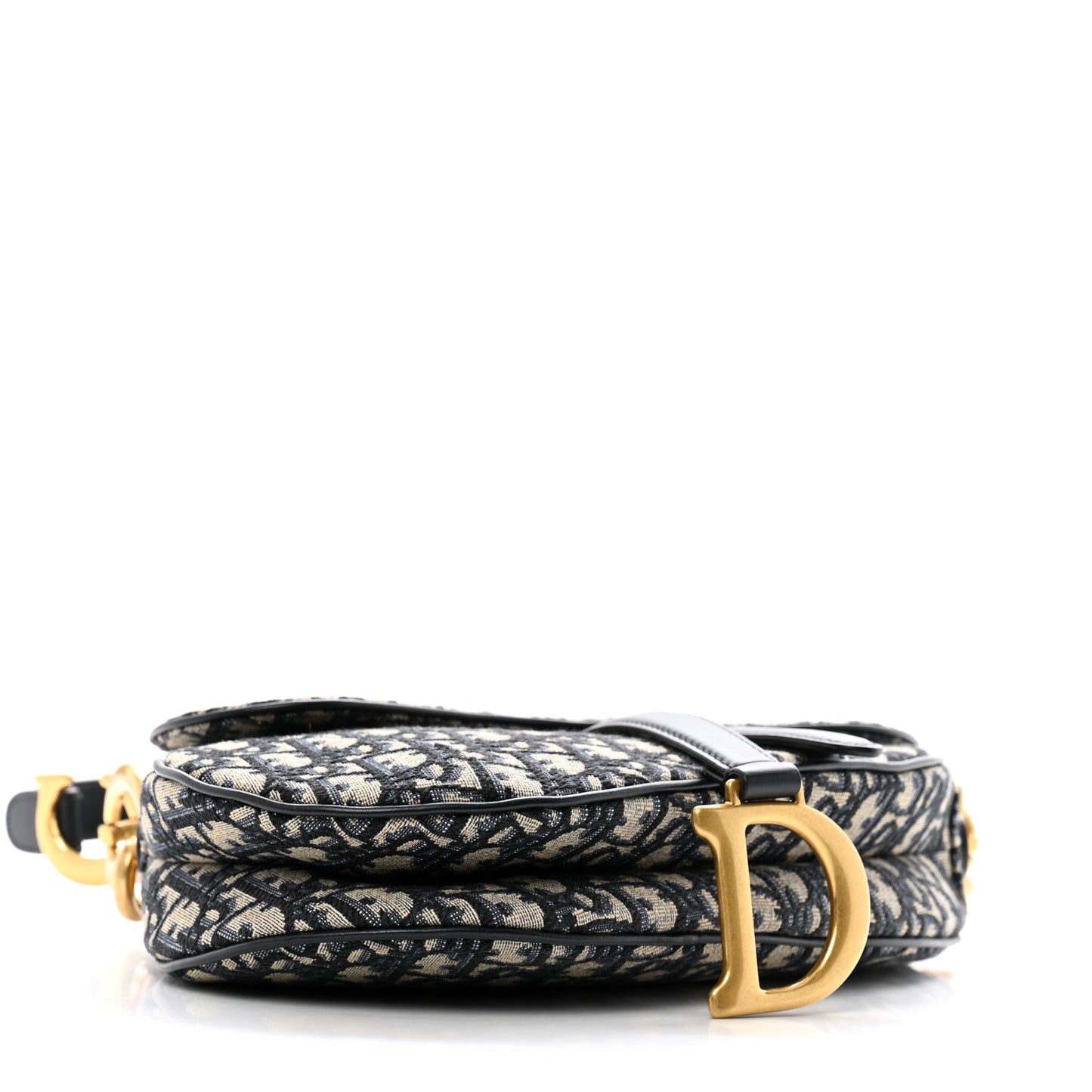 Oblique Saddle Bag With Strap Blue