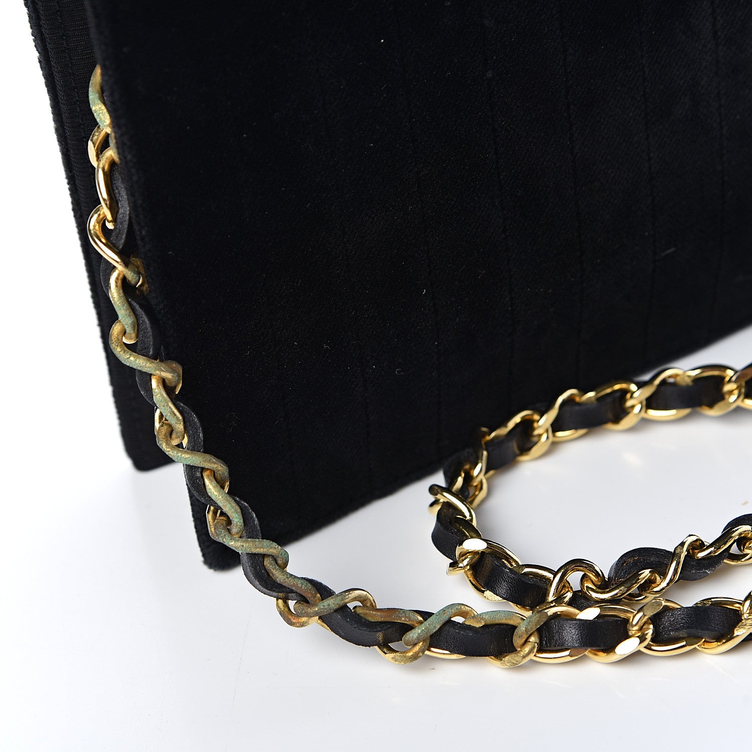 Chanel Velvet Vertical Horizontal Quilt Single Flap Black 20 of 20