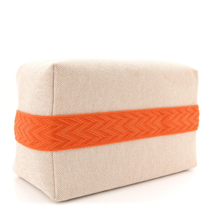 Hermes Canvas Large Bride-A-Brac Pouch Natural Orange 4 of 9