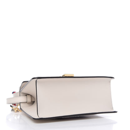 Gucci Calfskin Mini Sylvie Top Handle Bag White 4 of 12