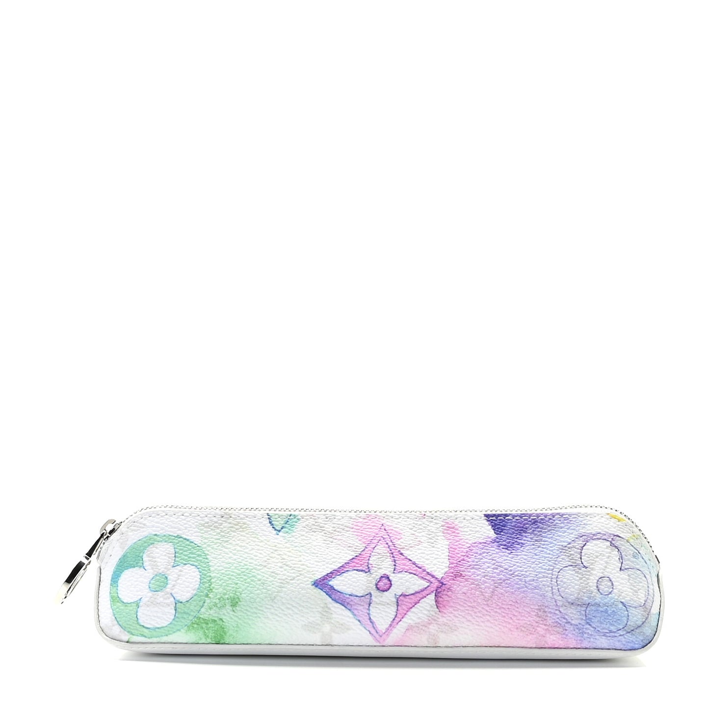 Monogram Watercolor Elizabeth Pencil Pouch Multicolor