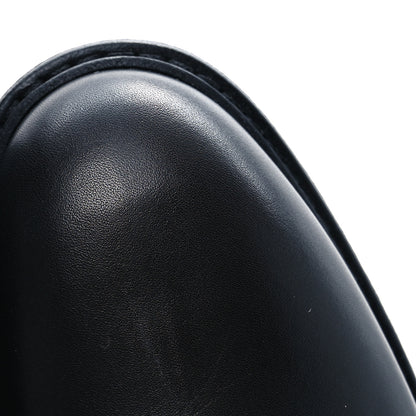 Gucci Shiny Calfskin Michelangelo Slim Horsebit Riding Boots 38 Black 10 of 11