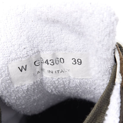 Chanel Fabric Calfskin Suede CC Womens Sneakers 39 Khaki 8 of 10